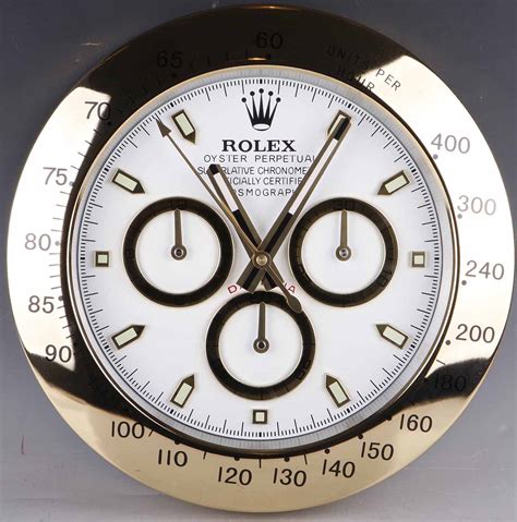 rolex display set|Rolex dealer clock for sale.